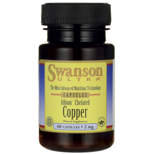 SWANSON Albion Chelated Copper / Албион хелатирана мед  2мг х 60кап