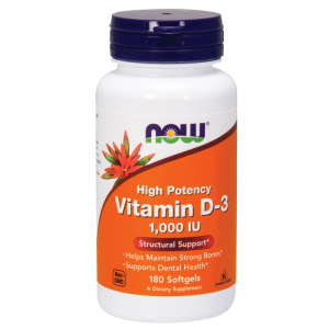 Витамин Д3 1000 IU | Vitamin D3  | Now Foods, 180 драж 
