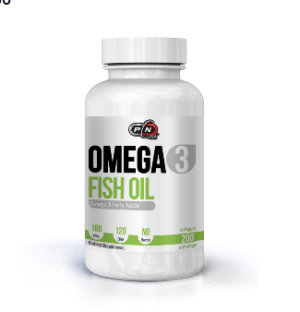 Омега 3 рибено масло | Omega 3 Fish Oil 180 EPA/120 DHA  | Pure Nutrition, 200 драж 