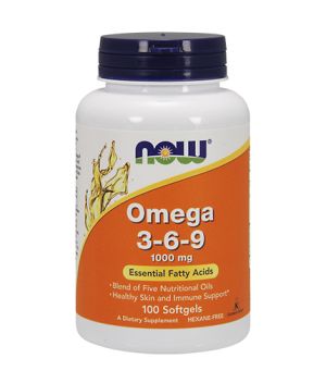 Омега 3-6-9  1000 мг | Omega 3-6-9 |  Now Foods, 100 капс