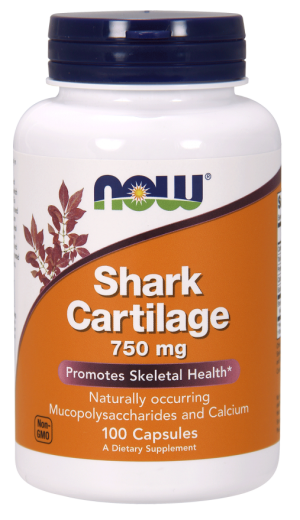 Хрущял от акула 750 мг | Shark Cartilage | Now Foods, 100 kaпс