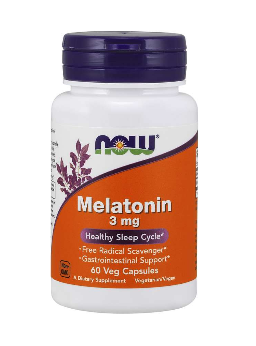 Мелатонин 3 мг | Melatonin | Now Foods, 60 капс 