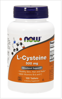 Л-Цистеин 500 мг | L-Cysteine | Now Foods, 100 табл