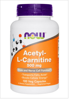 Ацетил Л - Карнитин 500 мг | Acetyl L-Carnitine | Now Foods, 100 капс 