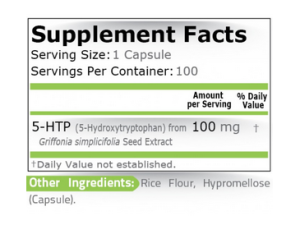 Хидрокситриптофан 100 мг  | 5-HTP | Pure, 100 капс