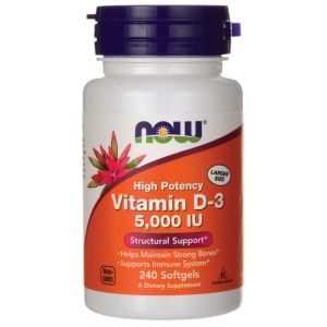 Витамин Д3 5000 IU | Vitamin D3 | Now Foods, 240 драж
