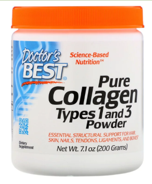Чист Колаген Пептиди 200 гр  | Хидролизиран тип 1-3 | Collagen Powder | Doctor's Best 