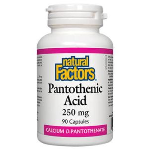 Пантотенова киселина 250 мг | Pantothenic Acid | Natural Factors, 90 капс.