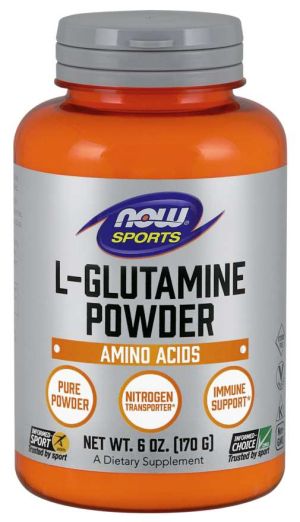 Л - Глутамин на прах 170 гр | L-Glutamine | Now Foods