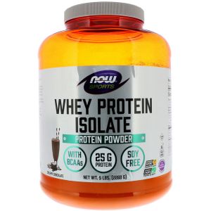 Суроватъчен протеин 2268 гр | Изолат | Whey Protein Isolate | Now Foods Шоколад
