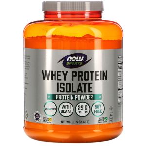 Суроватъчен протеин 2268 гр | Изолат | Whey Protein Isolate | Now Foods Неовкусен