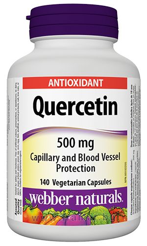 Кверцетин 500 мг | Quercetin | Webber Naturals, 140 вег.капс. 