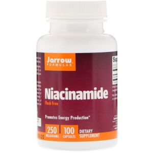 Ниацинамид 250 мг | Niacinamide | B-3 | Jarrow Formulas, 100 капс 