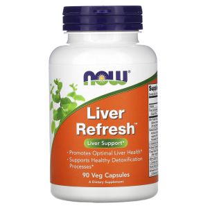  Ливър Рефреш | Liver Refresh | Now Foods, 90 капс Най комплексната добавка за прочистване на черен дроб