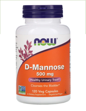Д - Маноза 500 мг | D-Mannose | Now Foods, 120 капс 