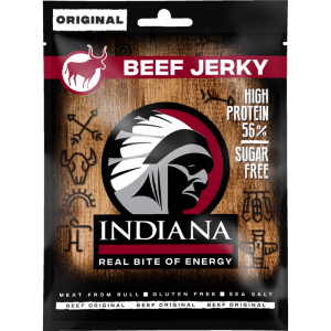 Изсушено телешко месо 25 гр| High Protein 56% | Indiana Beef Jerky 