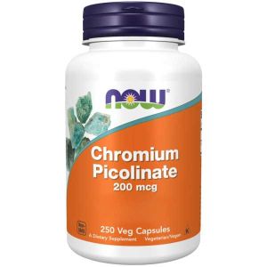 Хром пиколинат 200 мкг | Chromium Picolinate | Now Foods, 250 ка пс