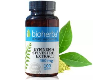 Гимнема силвестре екстракт 460 мг | Gymnema Sylvestre Extract | Bioherba, 100 капс. 