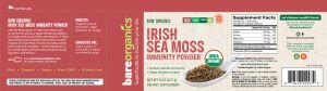 Ирландски Морски Мъх 227 гр | Irish Sea Moss Immunity Powder | BareOrganics  