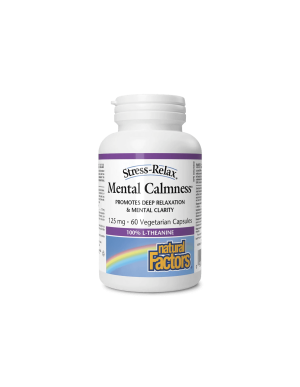 Л-Теанин 125 мг | L-Theanine, Mental Calmness | Natural factors, 60 вег.капс.