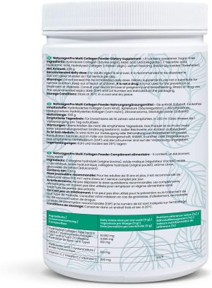 Телешки мулти колаген на прах 330 гр | Multi Collagen Powder | Naturagen, 30 дози 