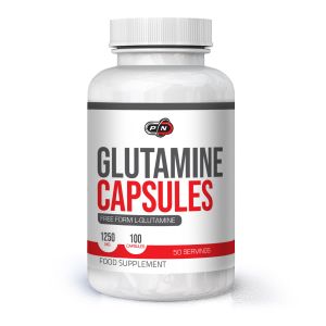 Глутамин 1250 мг | Glutamine | Pure Nutrition, 100 капс 