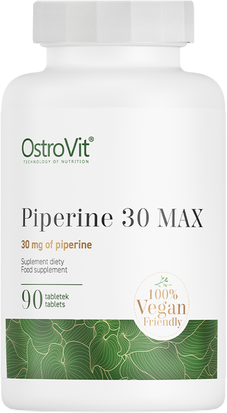 Екстракт Черен пипер 30 мг | Пиперин | Piperine |  OstroVit, 90 табл.