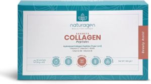 Хидролизиран телешки колаген пептиди 10 гр | Sashets Collagen Peptides | Naturagen, 30 сашета 