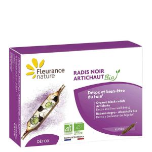 Черна ряпа + Артишок, БИО | Radis Noir Artichaut BIO | Fleurance Nature, 10 ампули за пиене x 10 мл