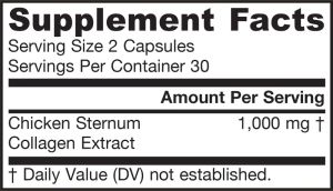 Колаген тип 2 1000 мг | Type II Collagen Complex | Jarrow Formulas, 60 капс. 