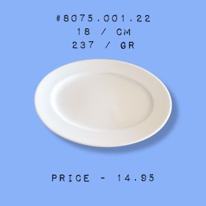 Овална Чиния от Костен Порцелан | Oval Plate Bone Porcelain | Fortessa 