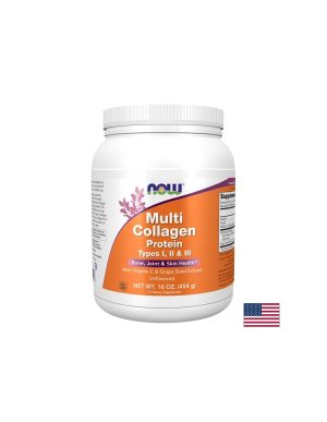 Хидролизиран Колаген  тип 1, 2 и 3 | Multi Collagen | Now Foods, 454 гр. 