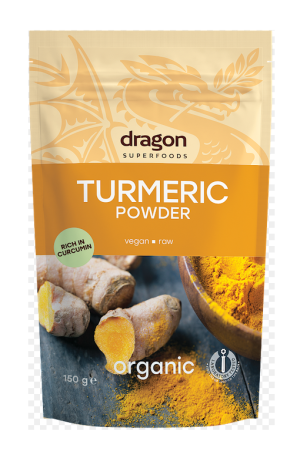 Био Куркума на прах 150 гр | Curcuma Powder | Dragon Superfoods 