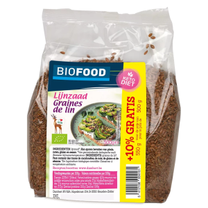 Ленено семе БИО | Biofood Lijnzaad BIO | Damhert Nutrition 1 kg