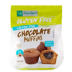 Шоколадови мъфини без глутен и лактоза | Chocolate Muffins Gluten, Lactose Free | Damhert Nutrition 152 g