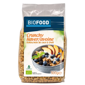 Хрупкави овесени ядки с кокос и плодове БИО| Crunchy Haver Cocos Fruit BIO | Damhert Nutrition 500 g