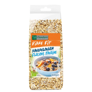 Овесени ядки БИО| Fiber fit Havervlokken BIO | Damhert Nutrition 500 g