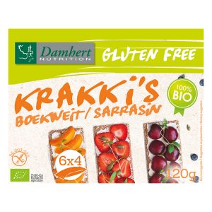 Kрекери от елда и ориз  без глутен | Krakki’s Boekweit | Damhert Nutrition 100 g