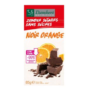  Черен шоколад с портокал без захар|Noir Orange | Damhert Nutrition 85 g