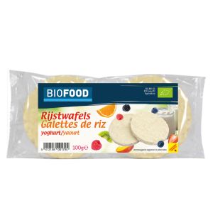 Оризови бисквити с йогурт БИО| Rijstwafels Galettes de riz youghurt | Damhert Nutrition 100 g