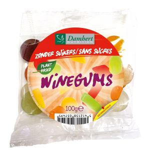 Дъвчащи плодови бонбони без захар| Zonder Suikers Winegums | Damhert Nutrition 100 g