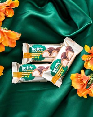 Био вафлен бар с лешников крем |Wafer Hazelnut | Bett'r, 33 гр. 