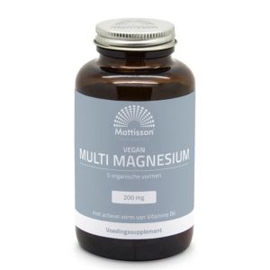 Mулти Магнезий + витамин В6 (веган формула) | Vegan Multi Magnesium | Mattisson Healthstyle, 90 таблетки