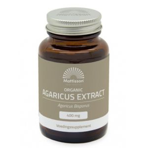 Агарикус 400 мг | Organic Agaricus Extract | Mattisson Healthstyle, 60 капсули