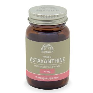 Астаксантин (от водорасли) 4 мг | Astaxanthine (Vegan) | Mattisson Healthstyle, 60 капсули