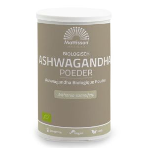 Ашваганда БИО | Biologisch Ashwagandha Poeder | Mattisson Healthstyle, 200 г прах