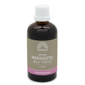 Билкова тинктура за Черен дроб и Жлъчка БИО | Organic Mariadistel | Mattisson Healthstyle, 100 мл