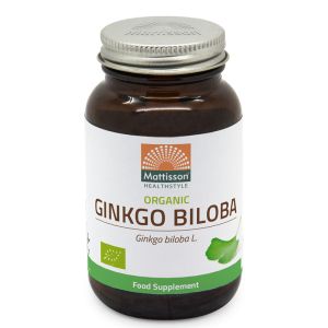 Гинко билоба 250 мг | Ginkgo Biloba Organic | Mattisson Healthstyle, 60 капсули