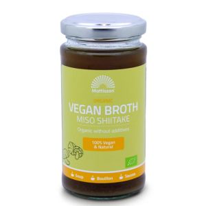 Зеленчуков бульон с Мисо и гъби Шийтаке | Organic Vegan Broth Miso Shiitake | Mattisson Healthstyle, 240 мл