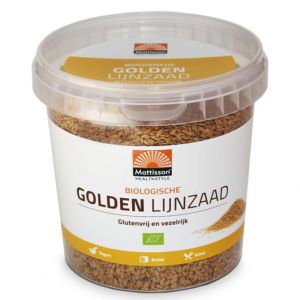 Златно ленено семе, БИО | Biologische Golden Lijnzaad | Mattisson Healthstyle, 500 г